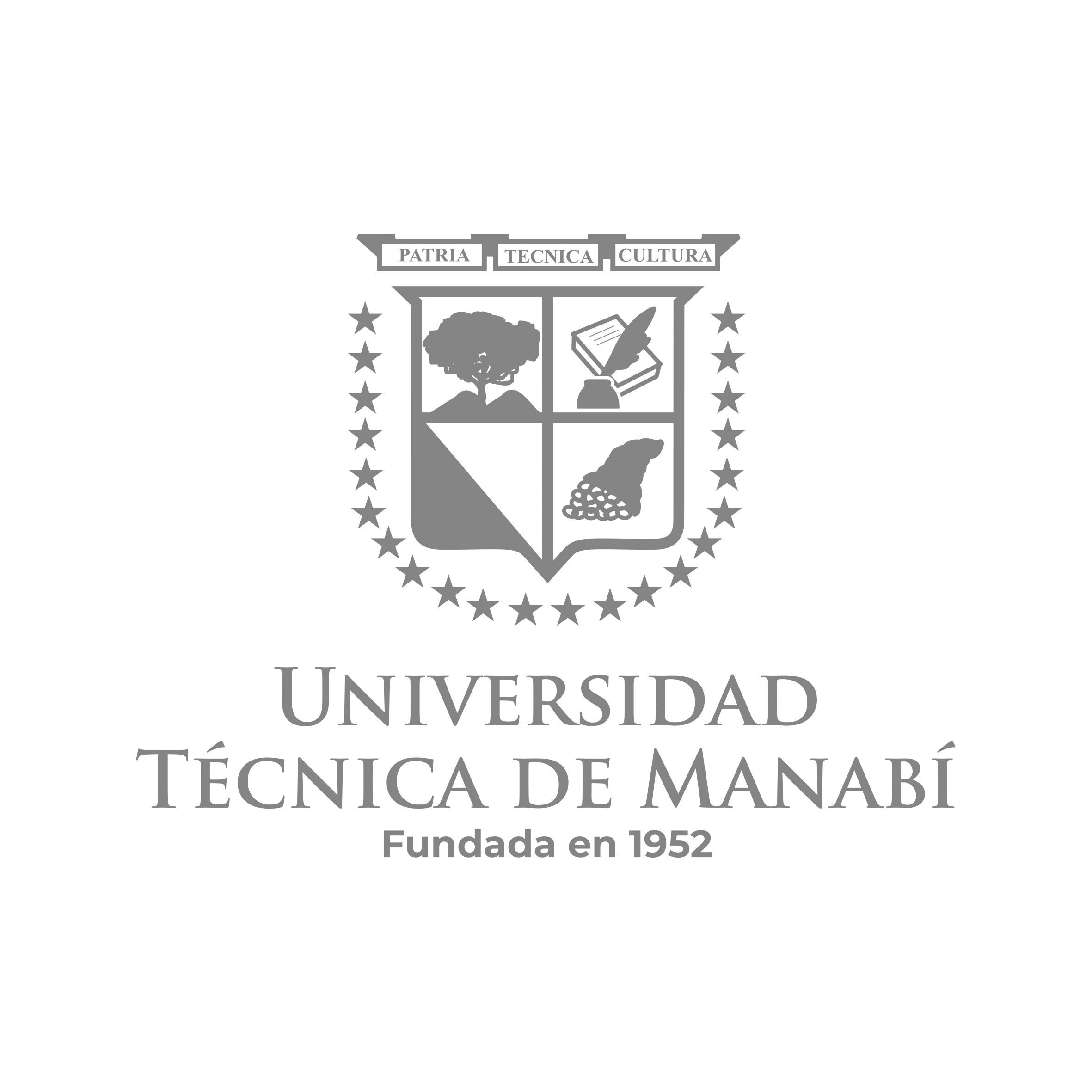 Logotipo UTM Vertical Gris